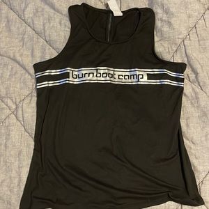 Burn Boot Camp Foil Mesh Back Racerback